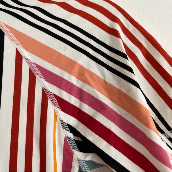 Madewell Second Wave Rash Guard in Rainbow Stripe - Picture 4 of 8